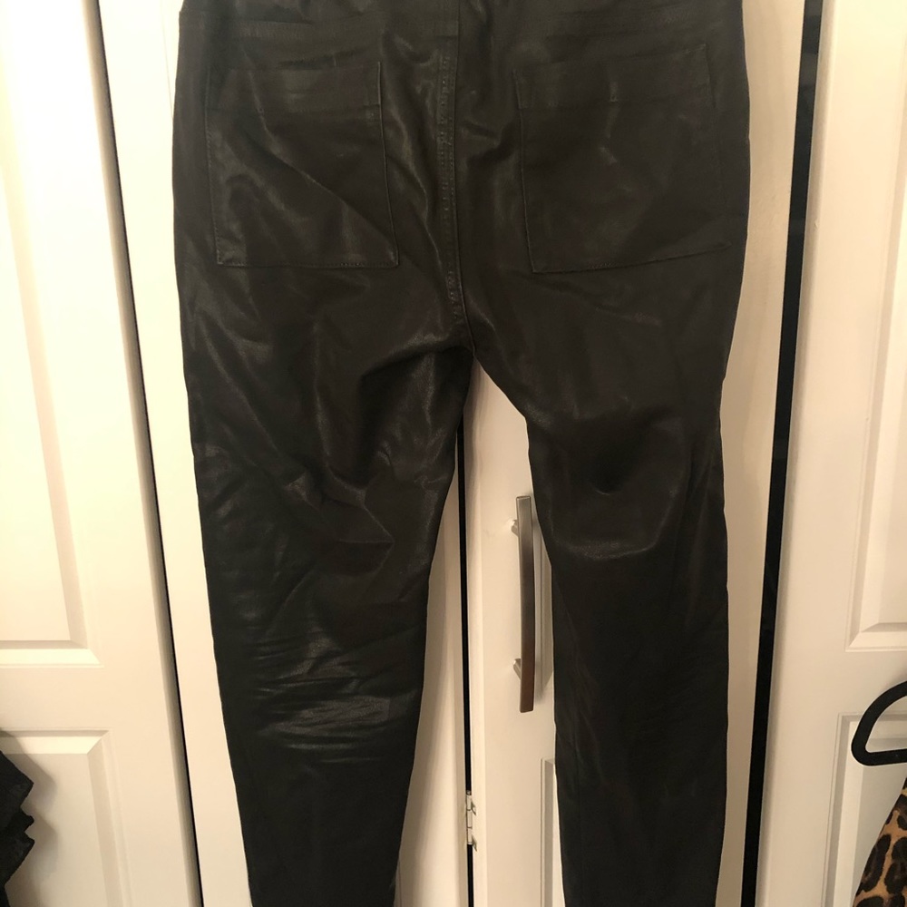 Grey Wire Relaxed Coated Denim - Picture 2 of 4